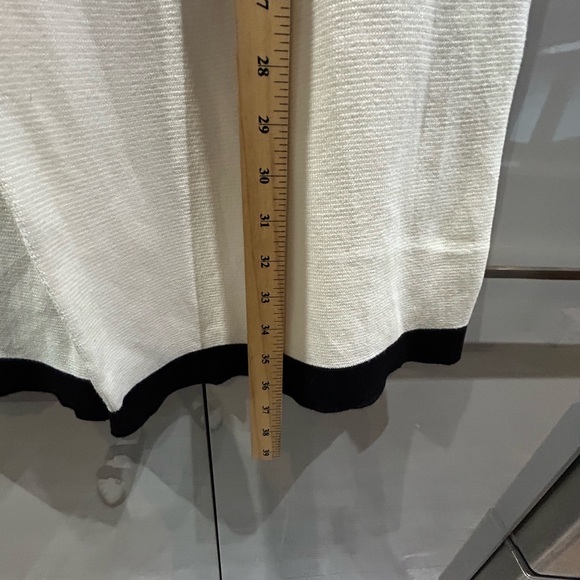 Zara Knit Cream Wide Leg Pants - Picture 9 of 10
